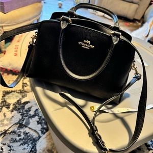 Black Coach Crossbody Satchel